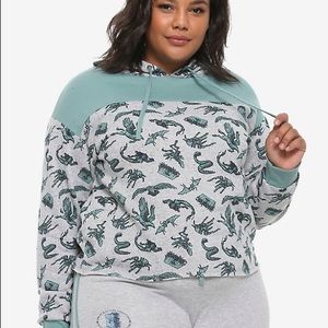 ⚡️HP care of Magical Creatures Cropped Hoodie Plus